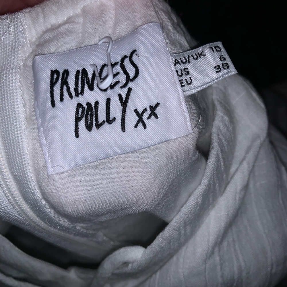 Princess Polly Alena Mini Dress White Size 6 - Picture 12 of 12